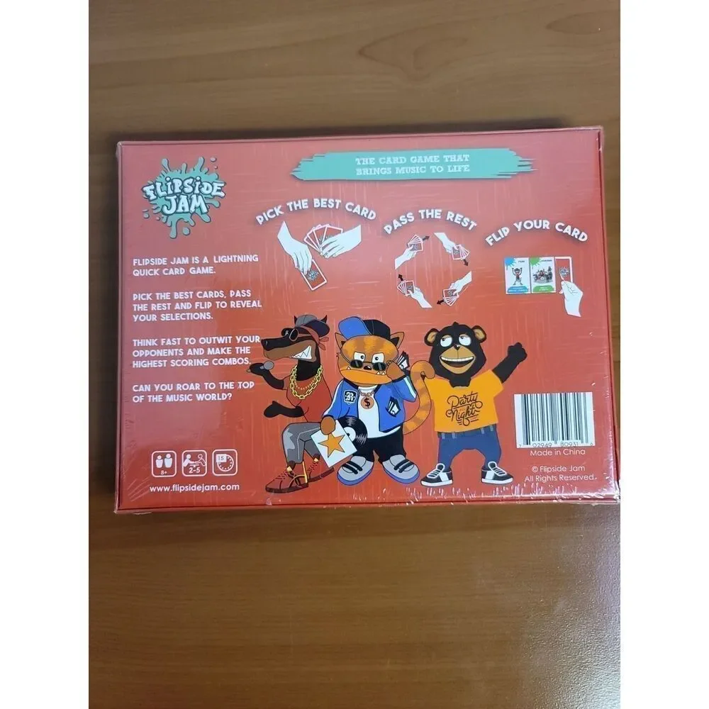 Flipside Jam Card Game. New still sealed #A13
